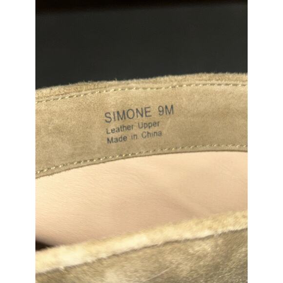 Etienne Aigner Simone Academia Preppy Scandi PeepToe Leather Booties Ankle Boots - Picture 6 of 7